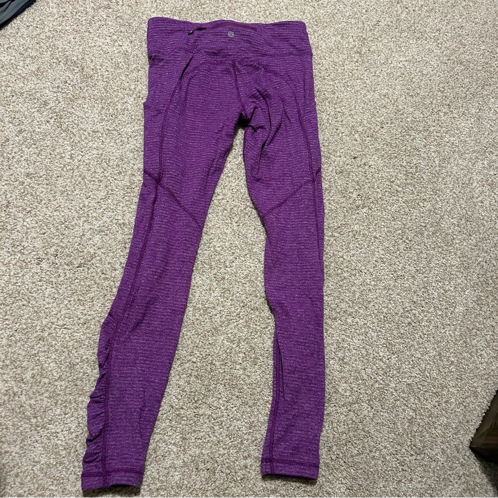 Purple Lululemon Leggings with Pockets